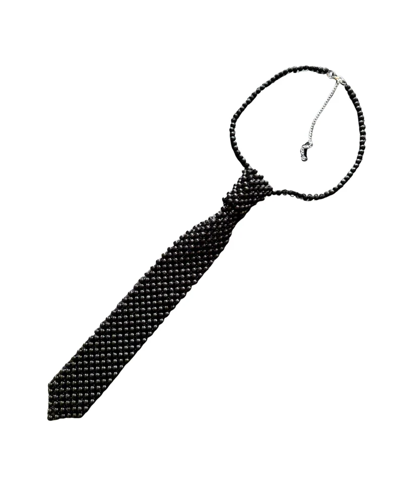 Perlu Drauge Black Tie Necklace