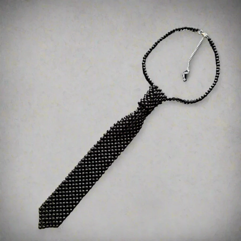 Perlu Drauge Black Tie Necklace