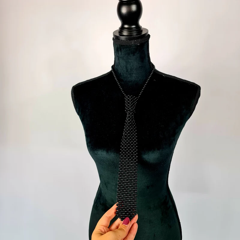 Perlu Drauge Black Tie Necklace