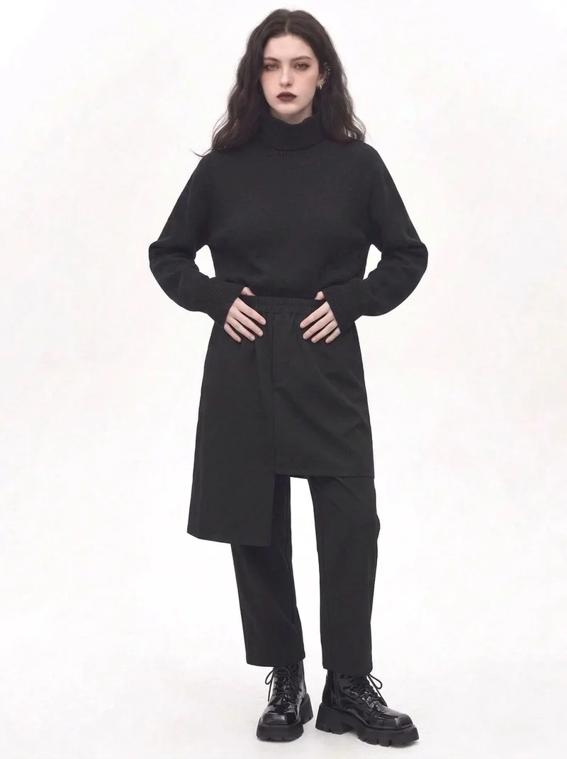 Re-launch Jazz up Irregular Design Capri Pants