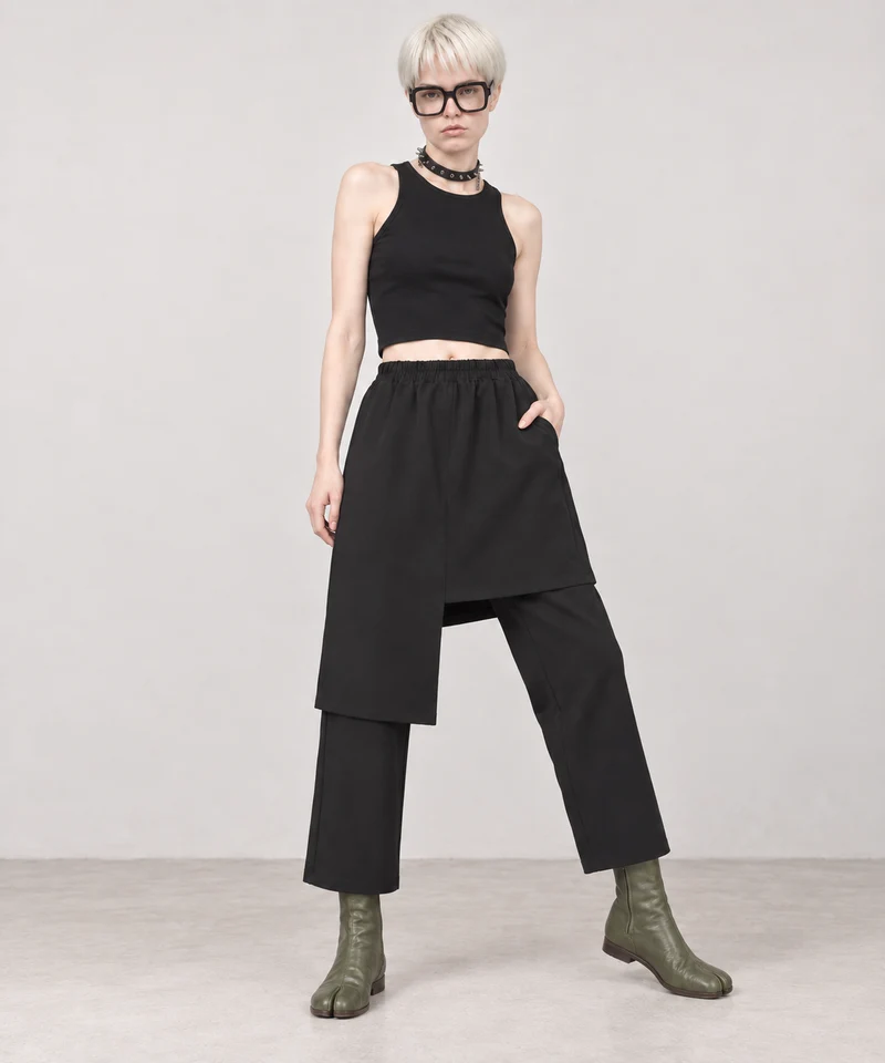 Re-launch Jazz up Irregular Design Capri Pants