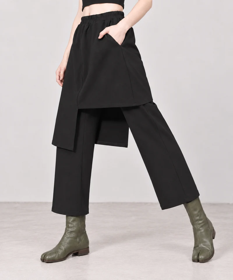 Re-launch Jazz up Irregular Design Capri Pants