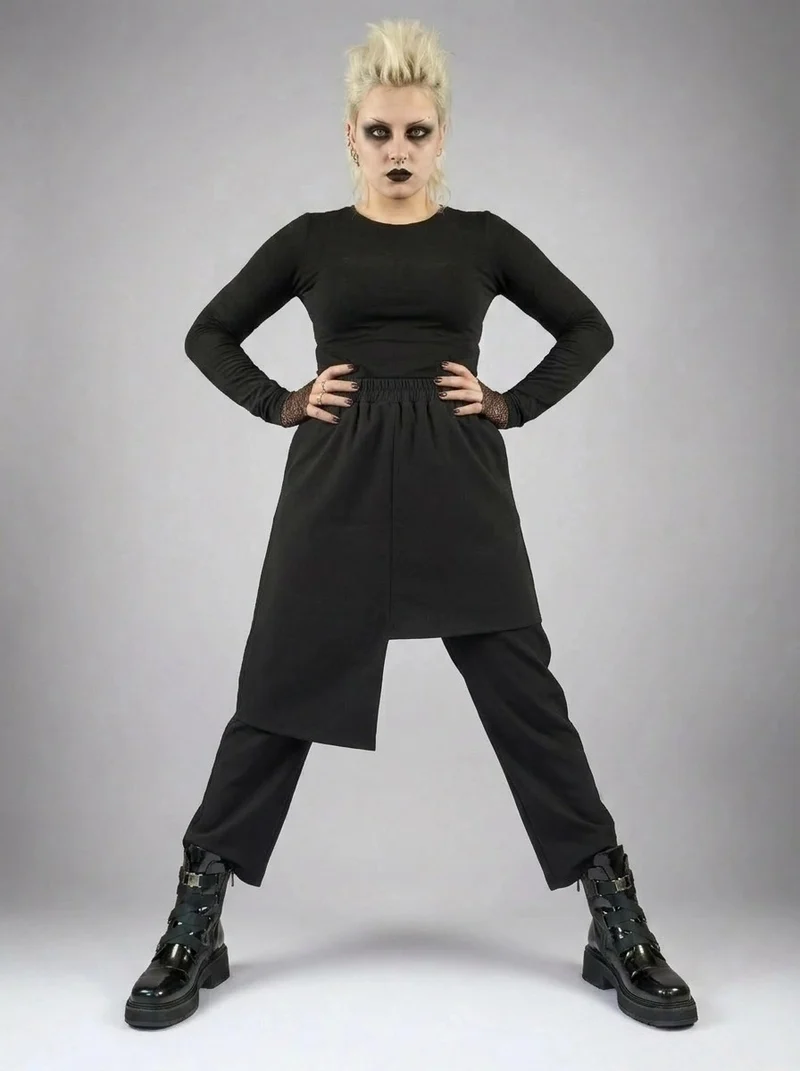 Re-launch Jazz up Irregular Design Capri Pants