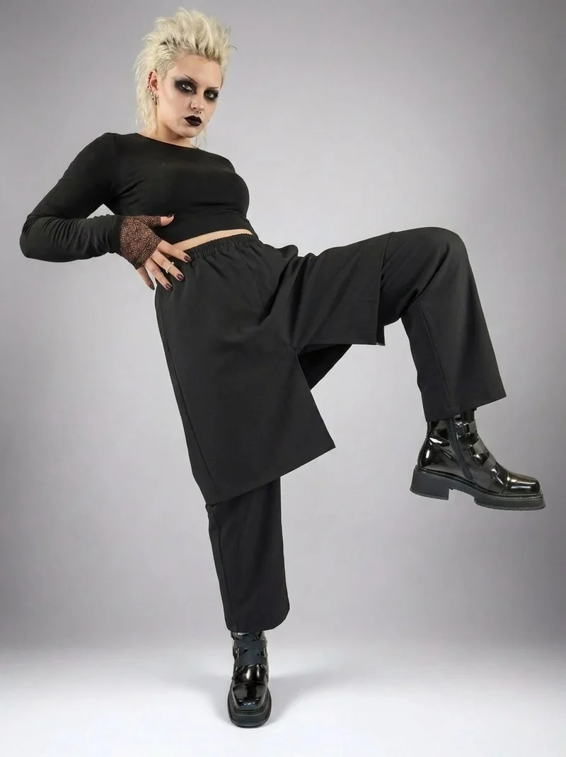 Re-launch Jazz up Irregular Design Capri Pants