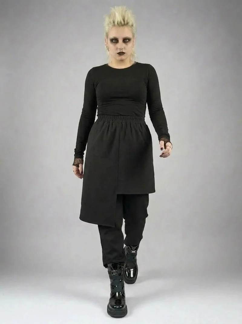 Re-launch Jazz up Irregular Design Capri Pants