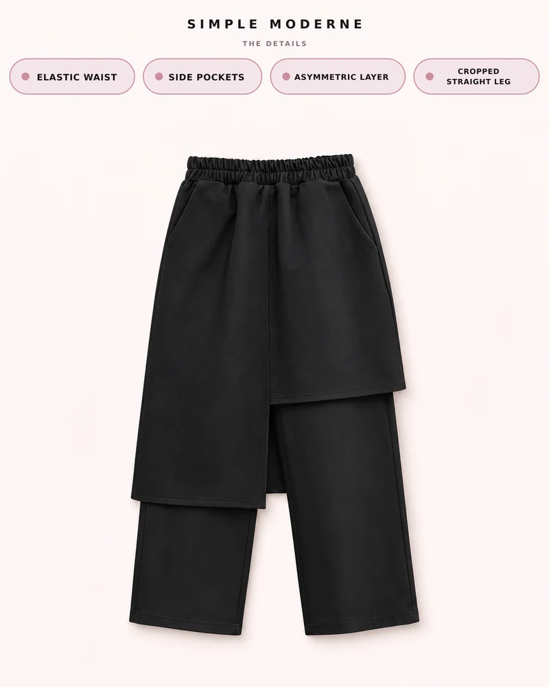 Re-launch Jazz up Irregular Design Capri Pants