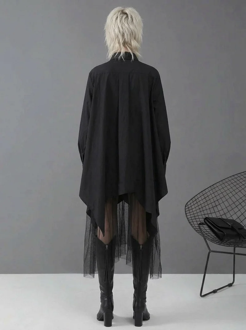 Mano Gote Irregular Design Shirt