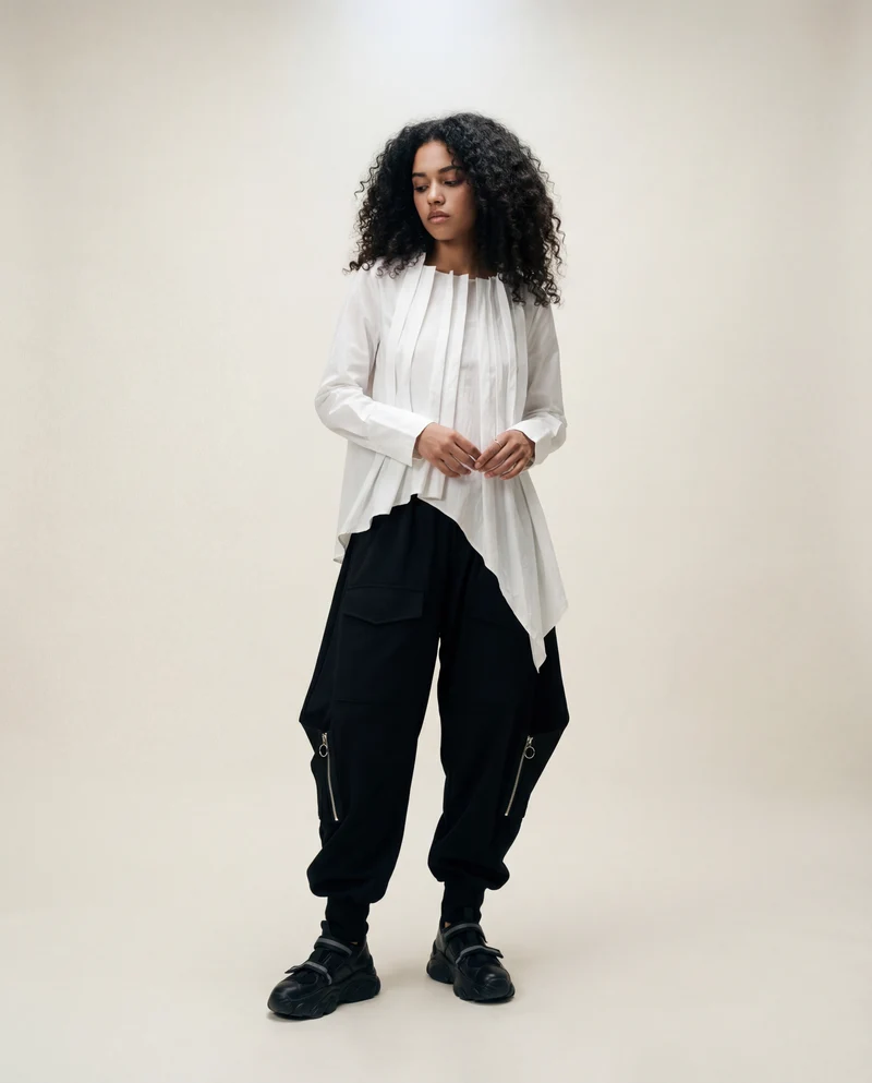 Street Punk Irregular Design Harem Trousers
