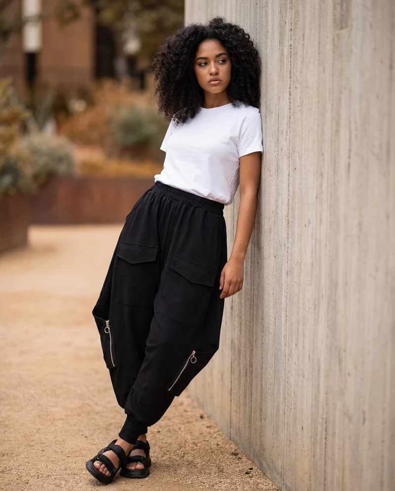 Street Punk Irregular Design Harem Trousers