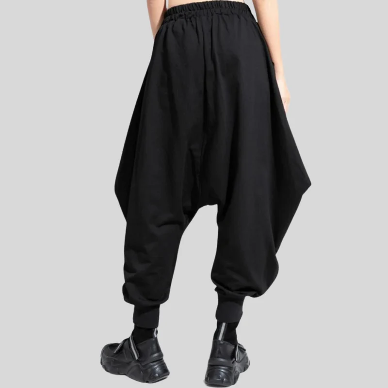 Street Punk Irregular Design Harem Trousers