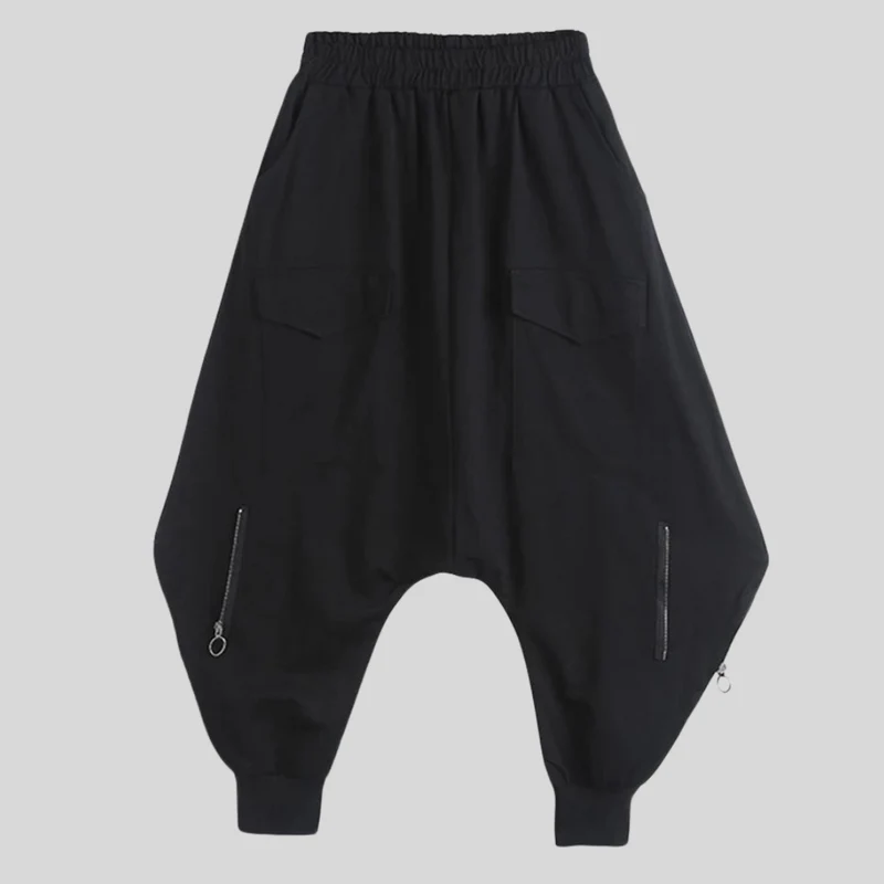 Street Punk Irregular Design Harem Trousers