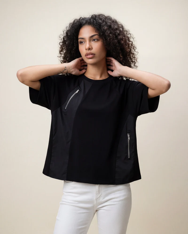 Jazz Up Irregular Design Punky Tee