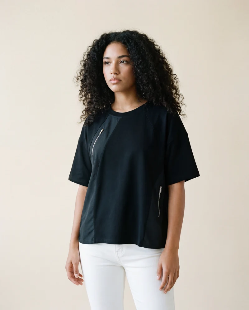 Jazz Up Irregular Design Punky Tee