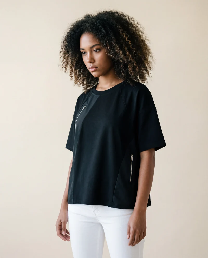 Jazz Up Irregular Design Punky Tee