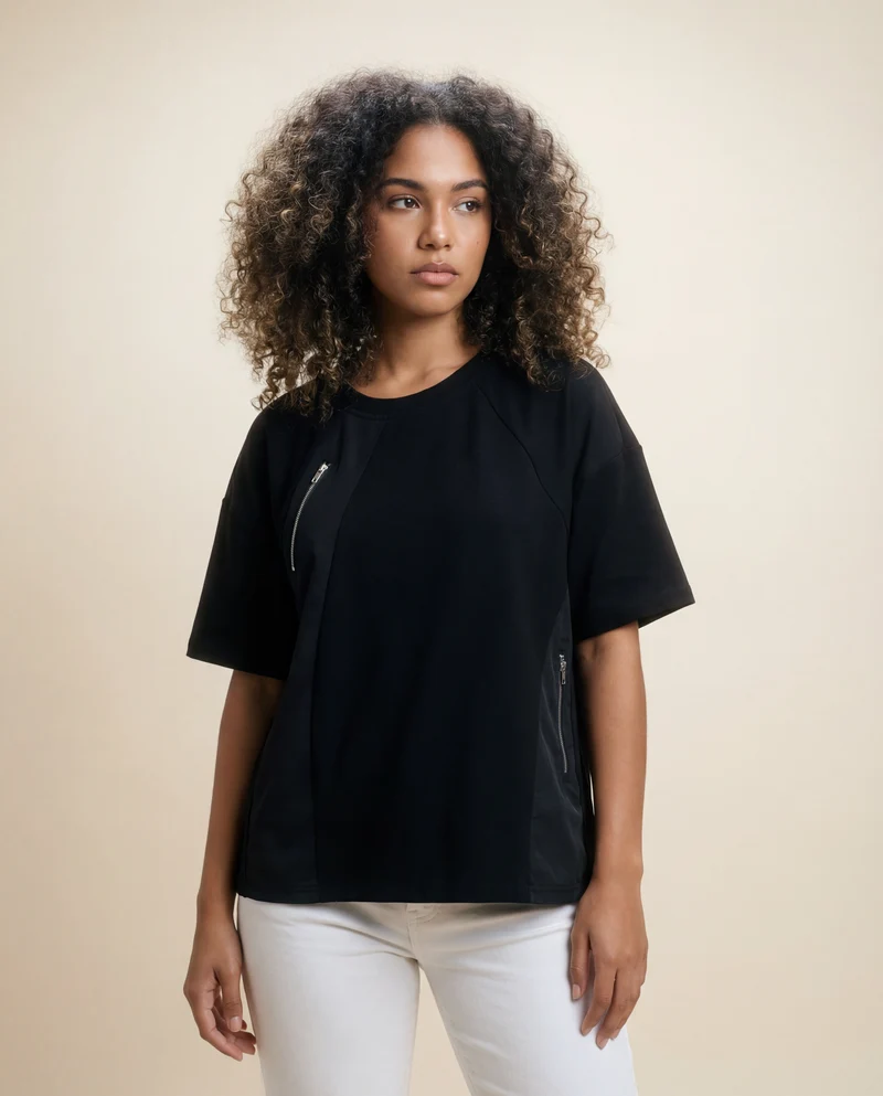 Jazz Up Irregular Design Punky Tee