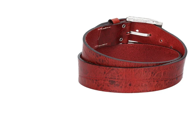 Leder Bazlen Gürtel bordeaux