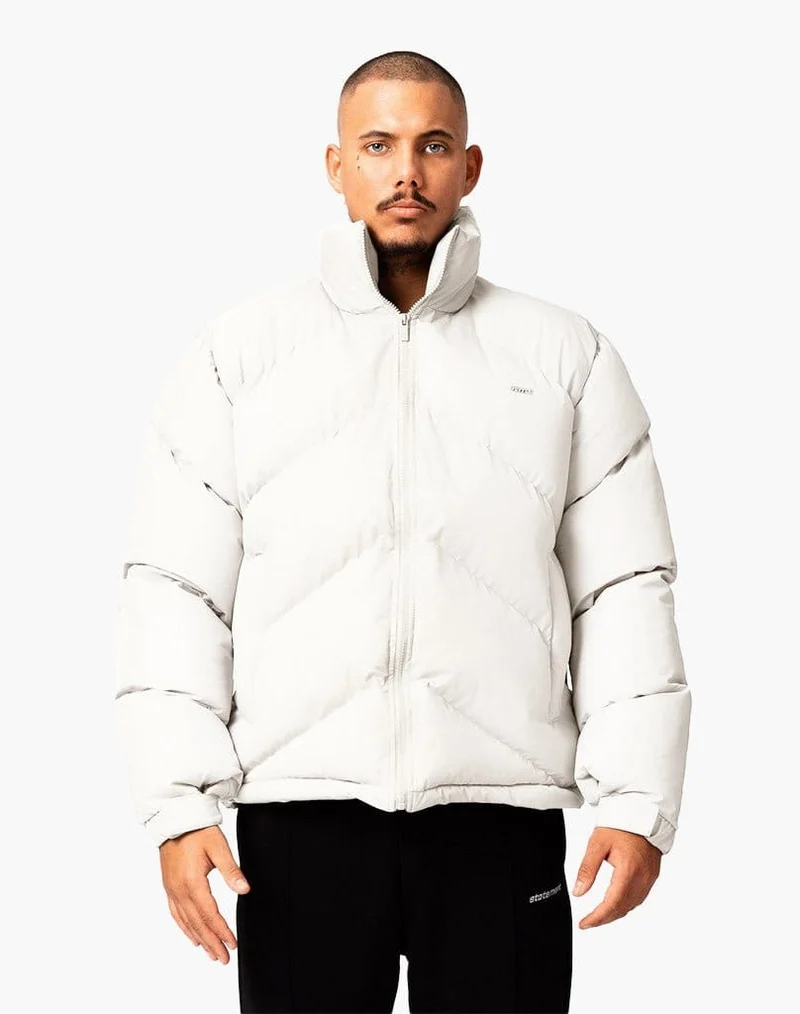 STMT PUFFER JACKET (CREAM WHITE)