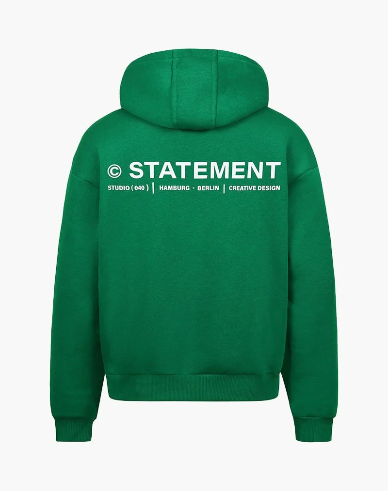 INITIAL ZIP-HOODIE (WOOD GREEN)
