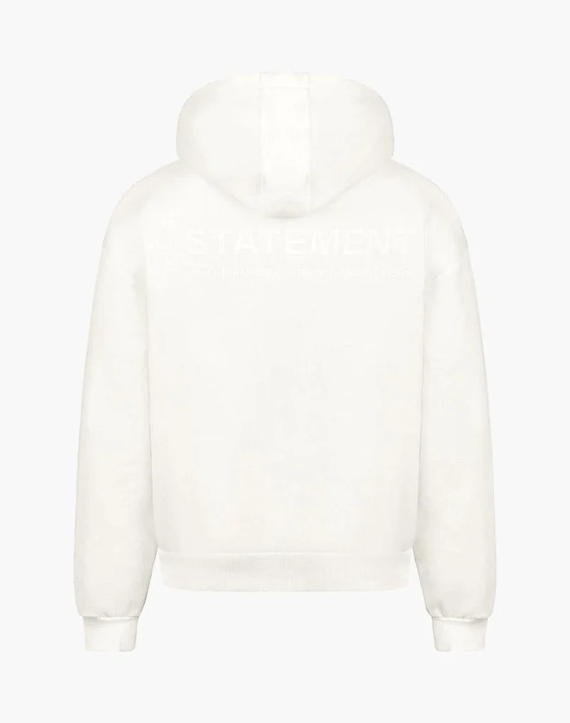 INITIAL ZIP-HOODIE (CREAM WHITE)