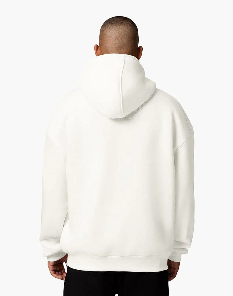 INITIAL ZIP-HOODIE (CREAM WHITE)