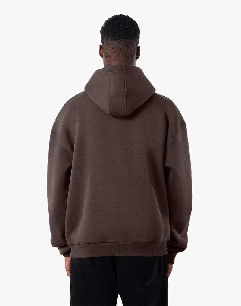 BASIC HOODIE (BROWN)