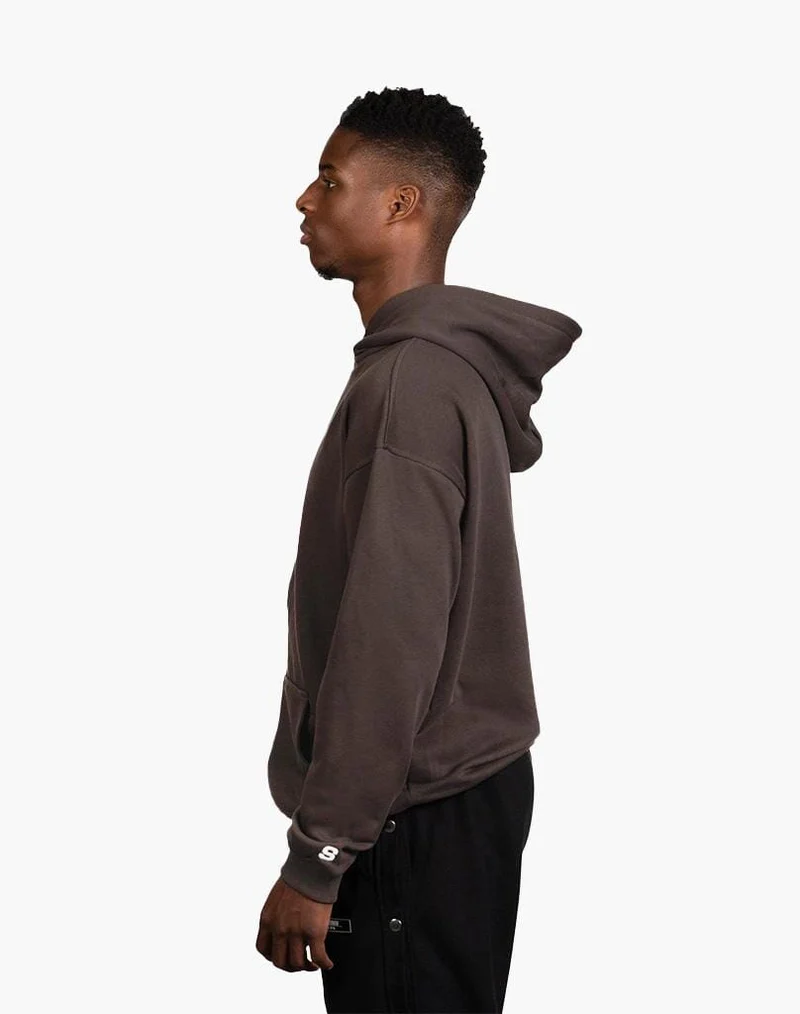 BASIC HOODIE (BROWN)