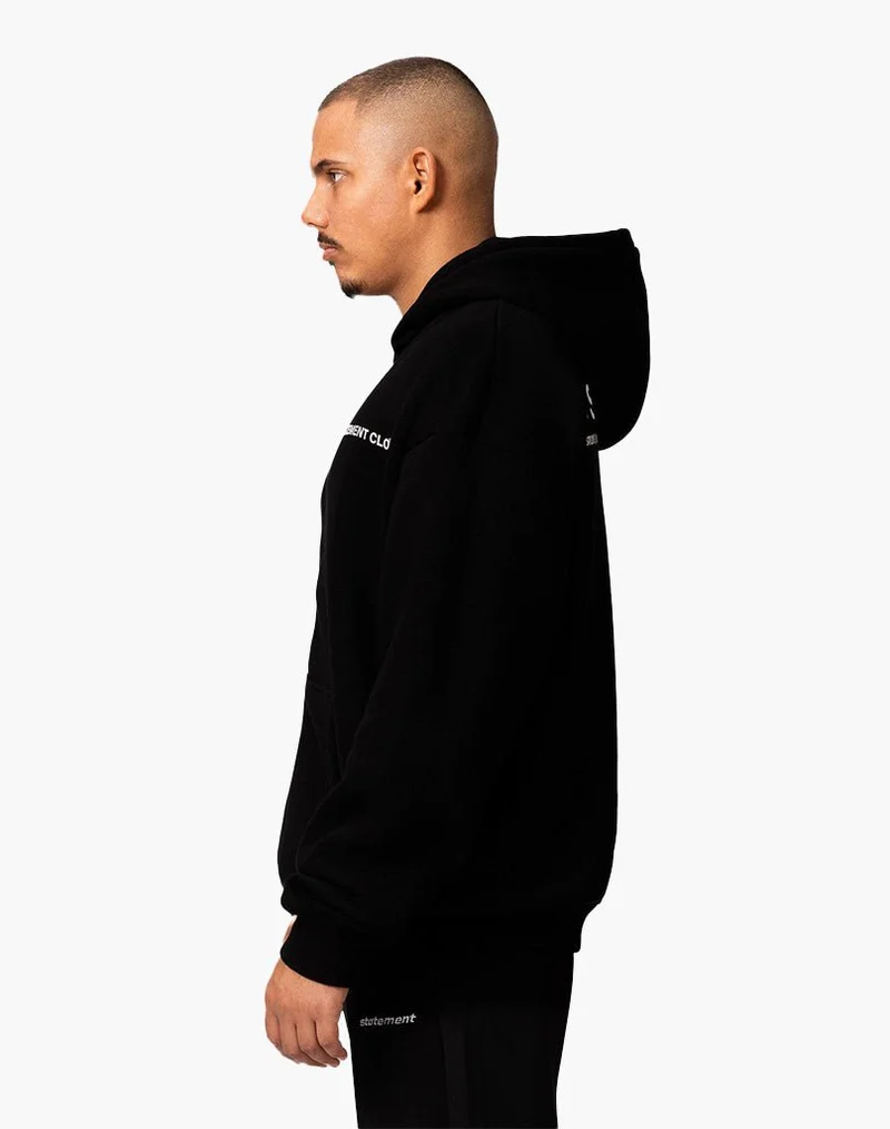 INITIAL ZIP-HOODIE (BLACK)