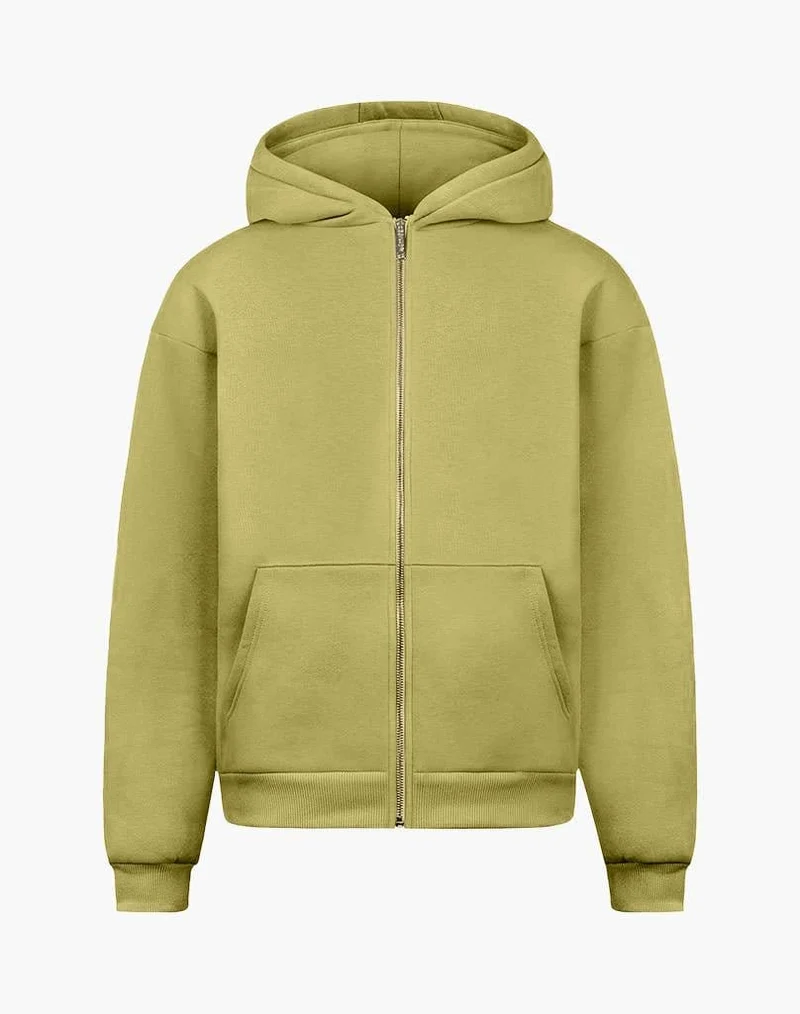 BASIC ZIP-HOODIE (DARK GREEN)