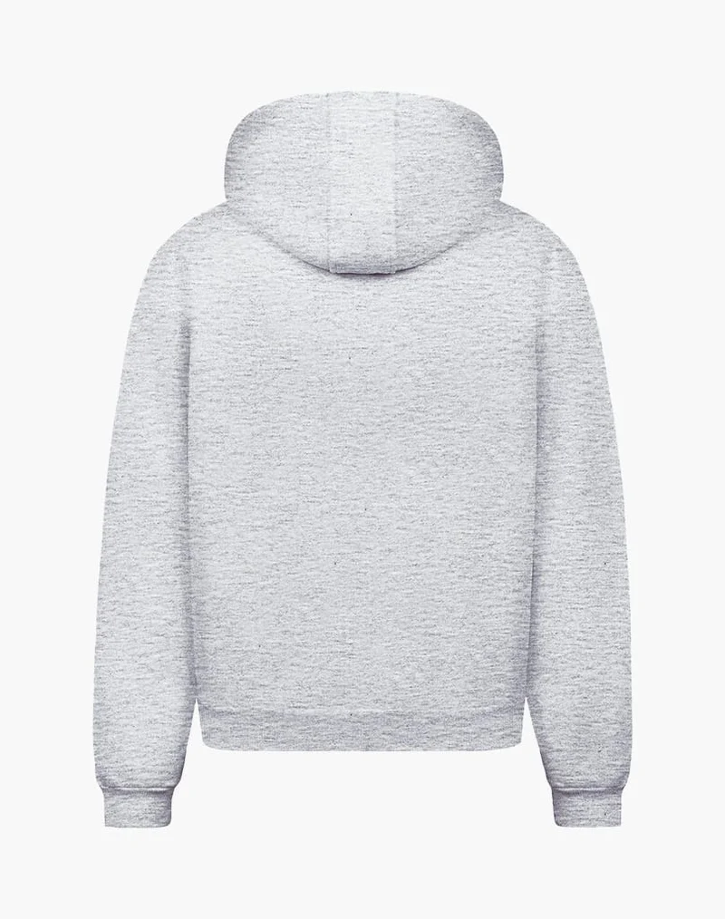 BASIC ZIP-HOODIE (GREY MELANGE)