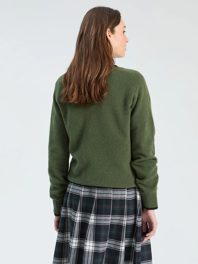 Pull à motif de chien brodé