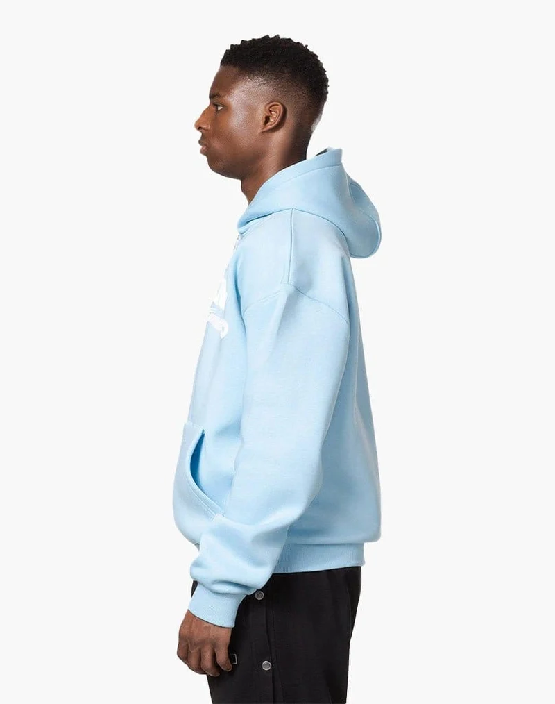 STATEMENT ZIP-HOODIE (ICE BLUE)