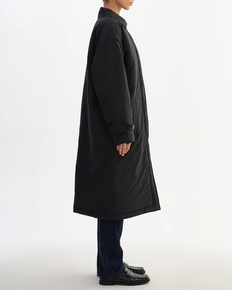 Manteau long matelassé avec écharpe amovible Gracie