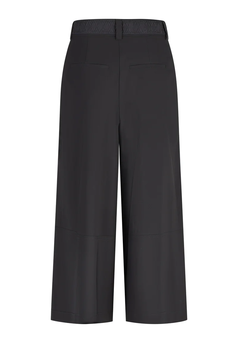 Pantalon large à pinces avec ceinture