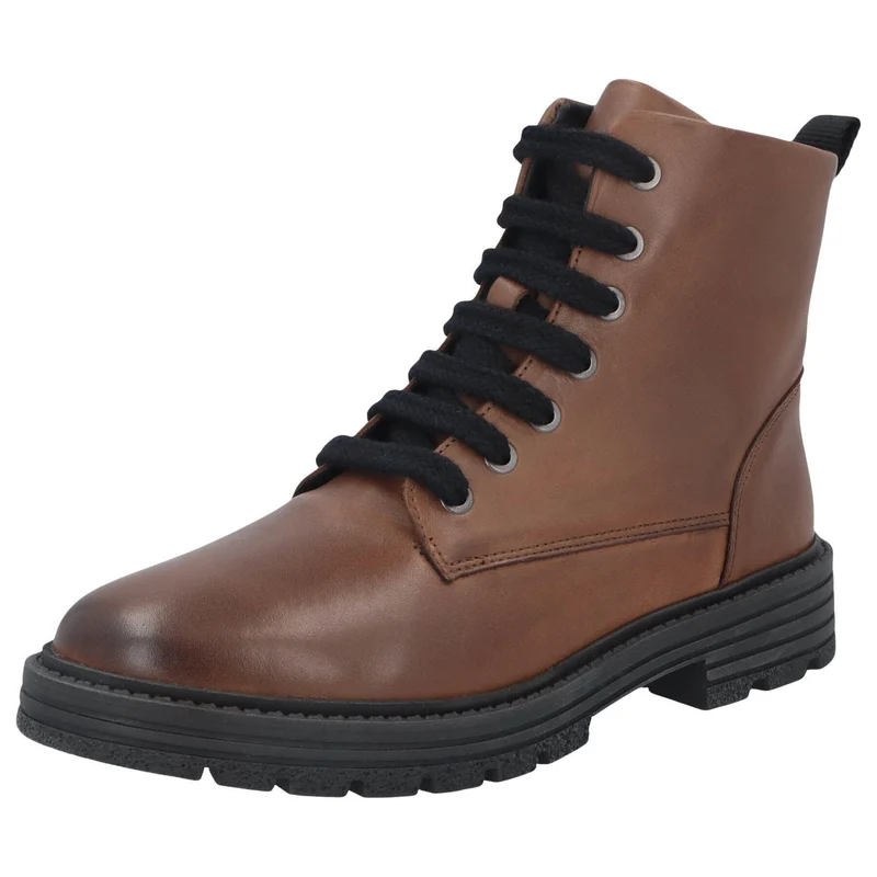Solidus Schnür-Stiefeletten braun