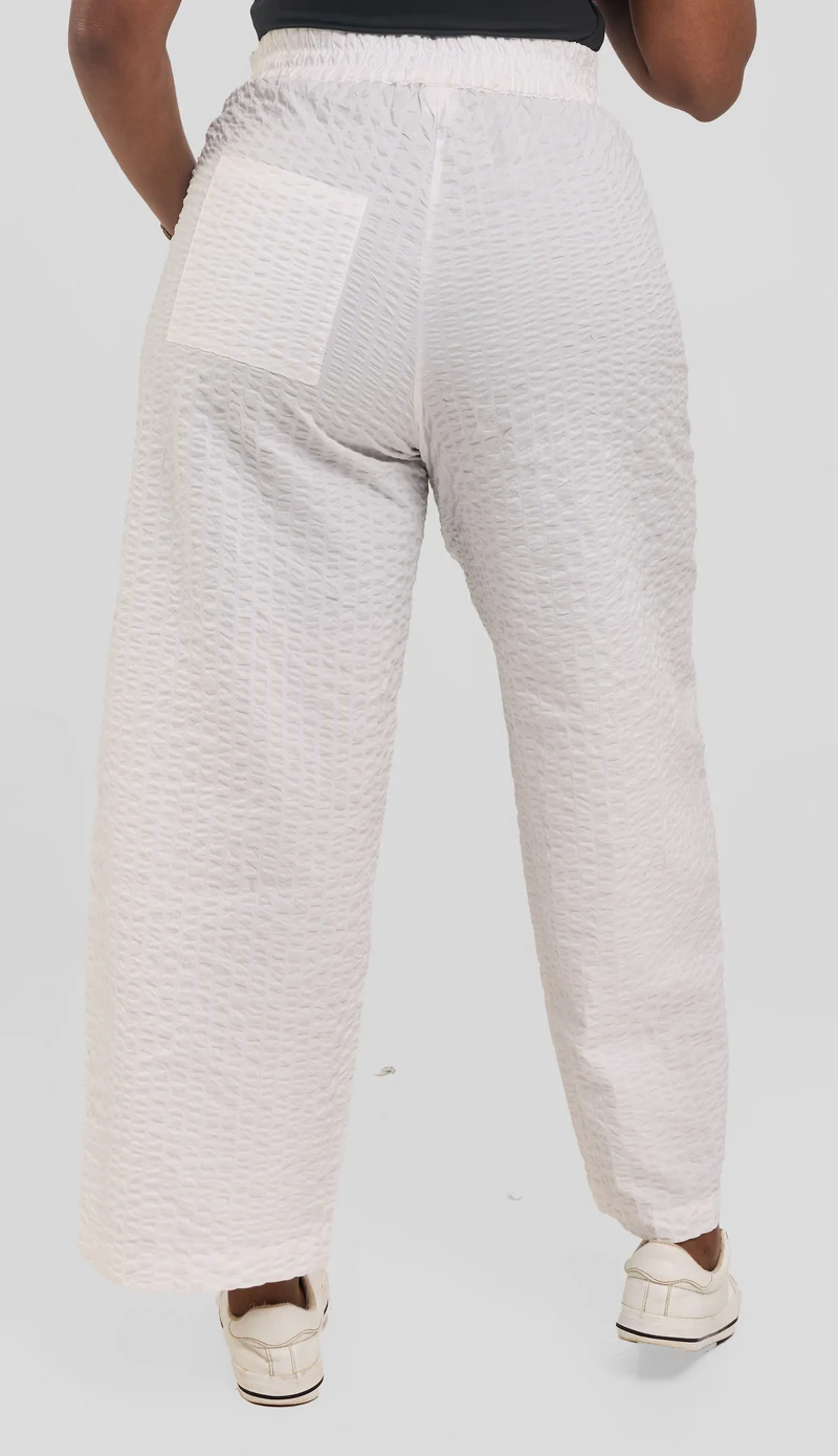 Safari by Vivo Zehra Barrel Pants - White