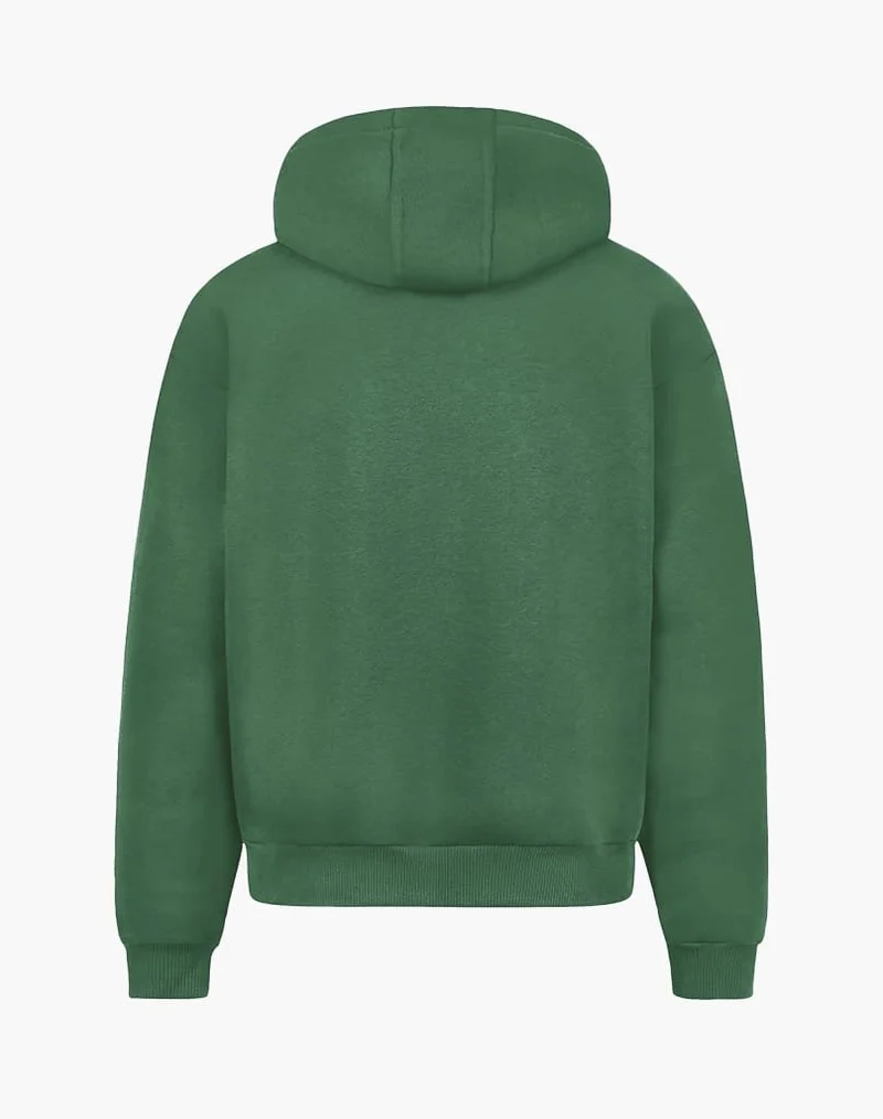BASIC ZIP-HOODIE (WOOD GREEN)