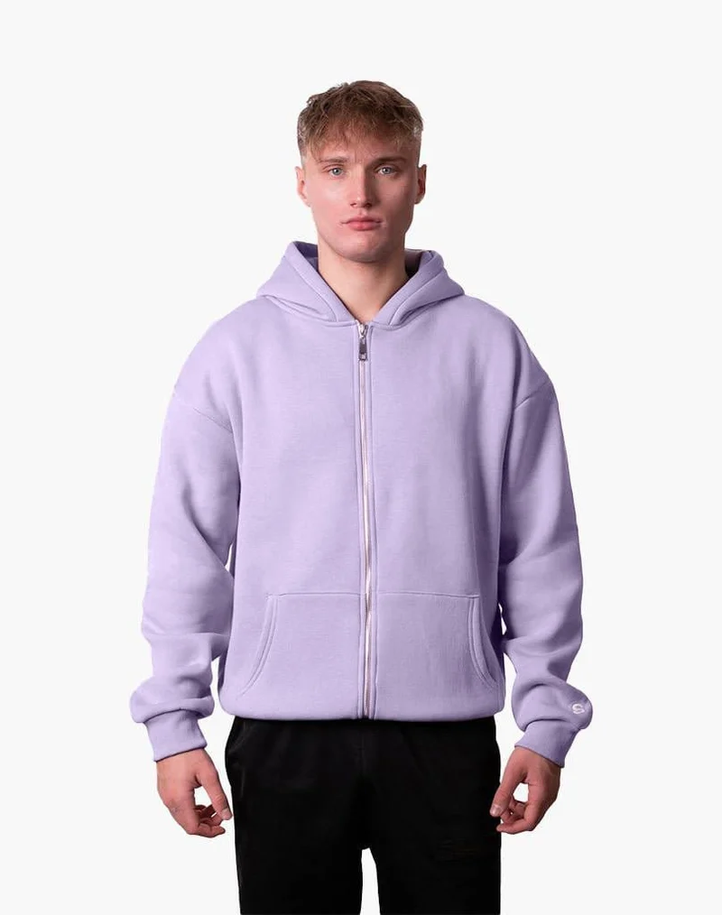 BASIC ZIP-HOODIE (PURPLE)