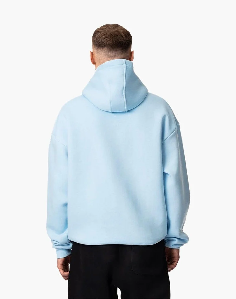 BASIC ZIP-HOODIE (ICE BLUE)