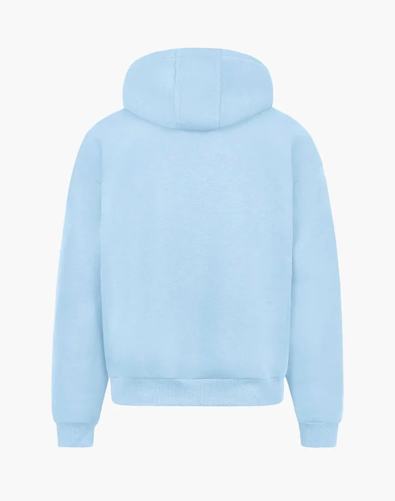 BASIC ZIP-HOODIE (ICE BLUE)