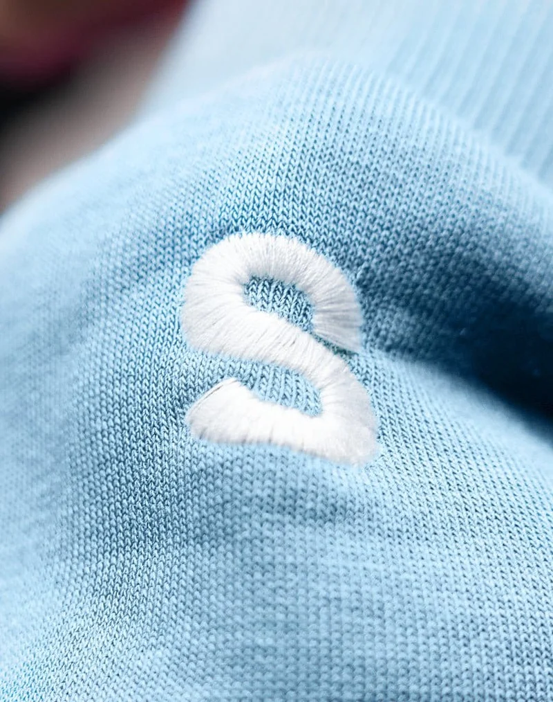 BASIC ZIP-HOODIE (ICE BLUE)