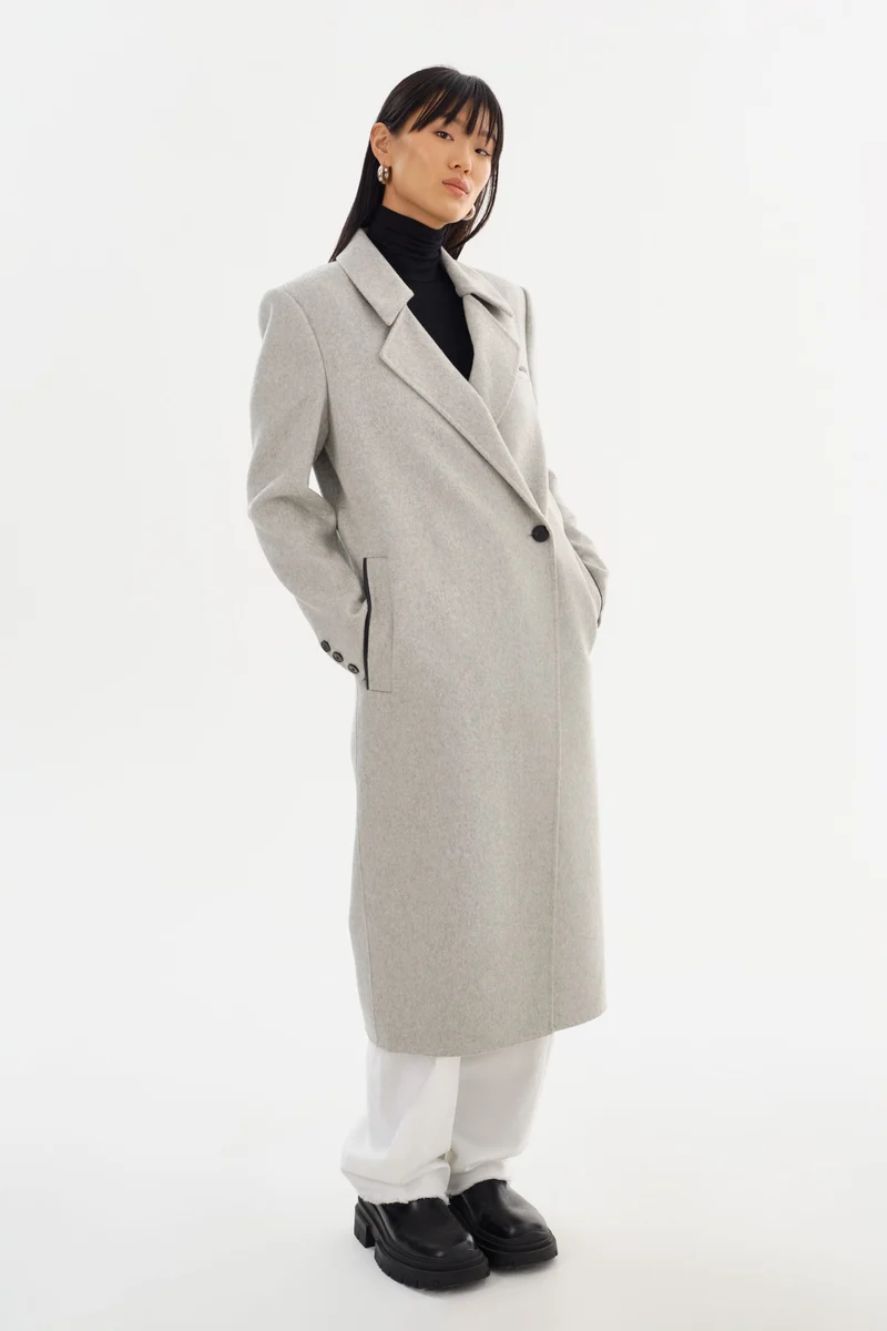 Manteau long en laine Lorelei