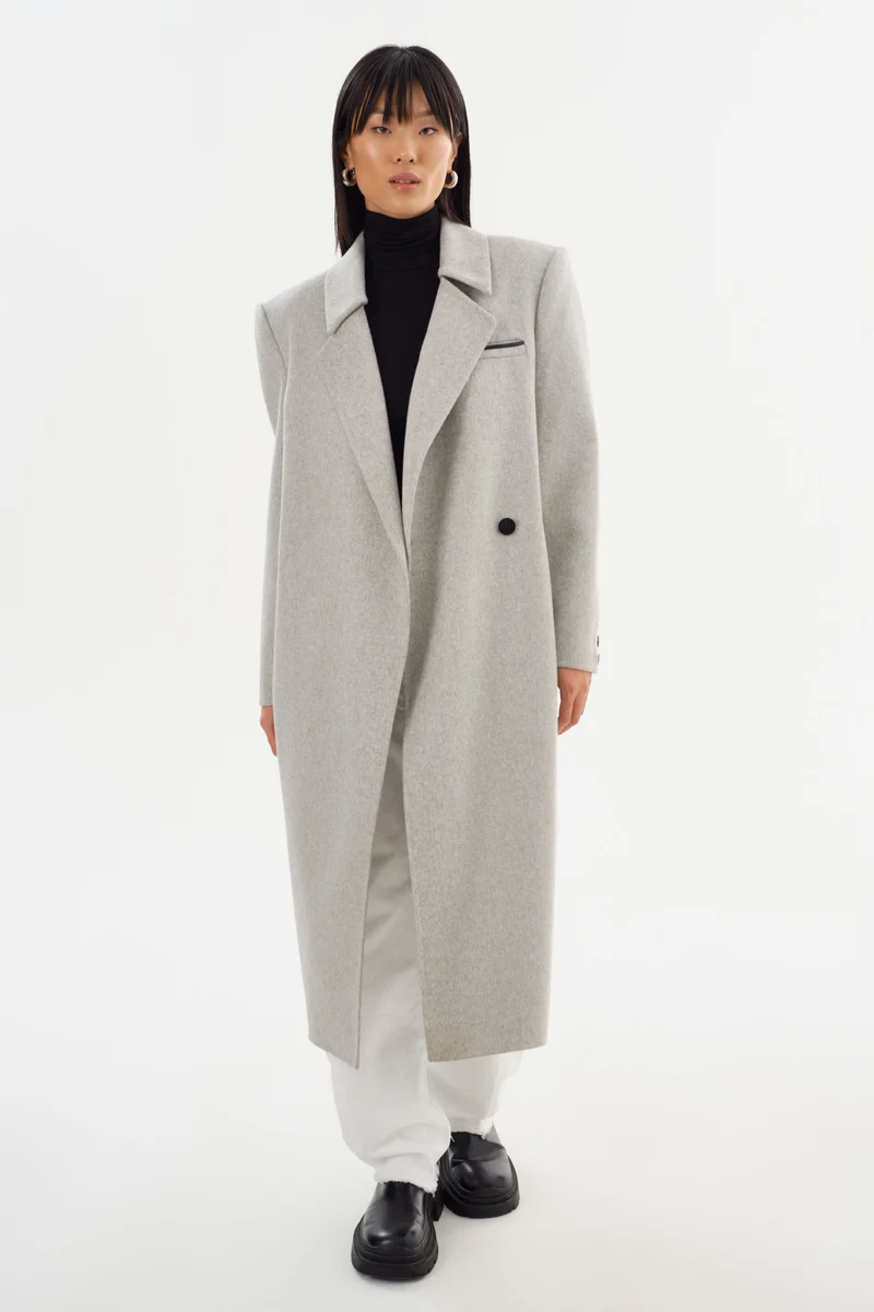 Manteau long en laine Lorelei
