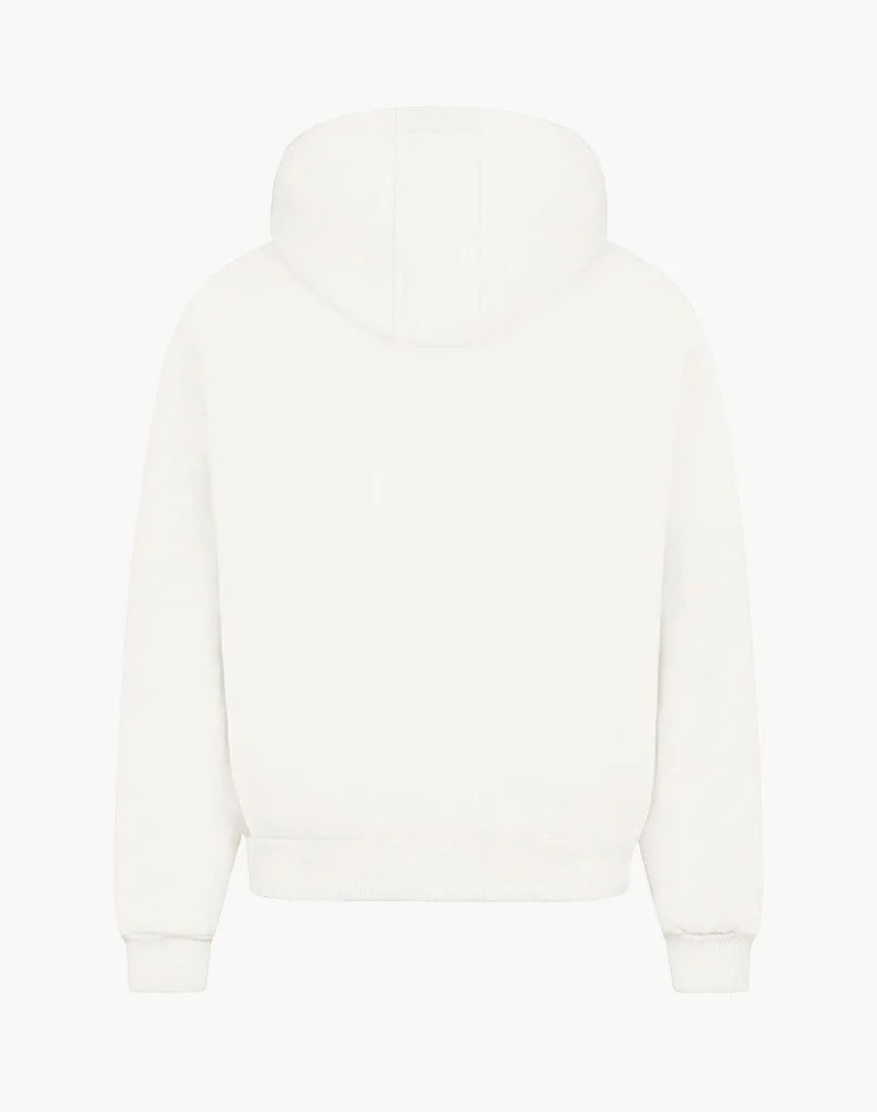 BASIC ZIP-HOODIE (CREAM WHITE)