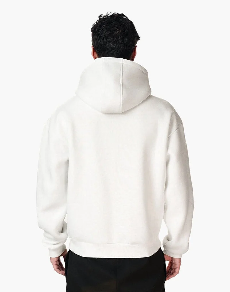 BASIC ZIP-HOODIE (CREAM WHITE)