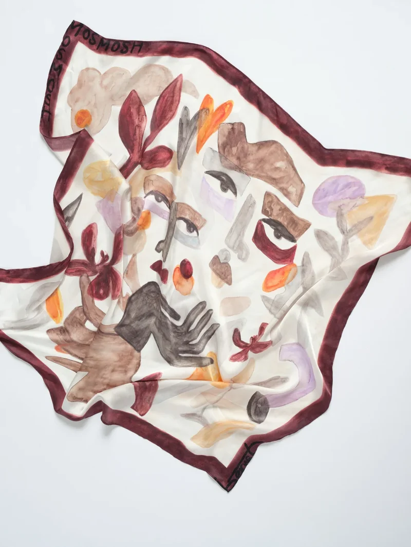Foulard artistique à imprimé Suzina Bernat