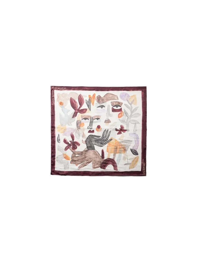 Foulard artistique à imprimé Suzina Bernat