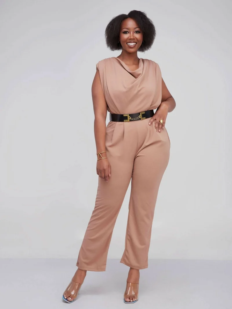 The Fashion Frenzy Inaya Jumpsuit - Khaki