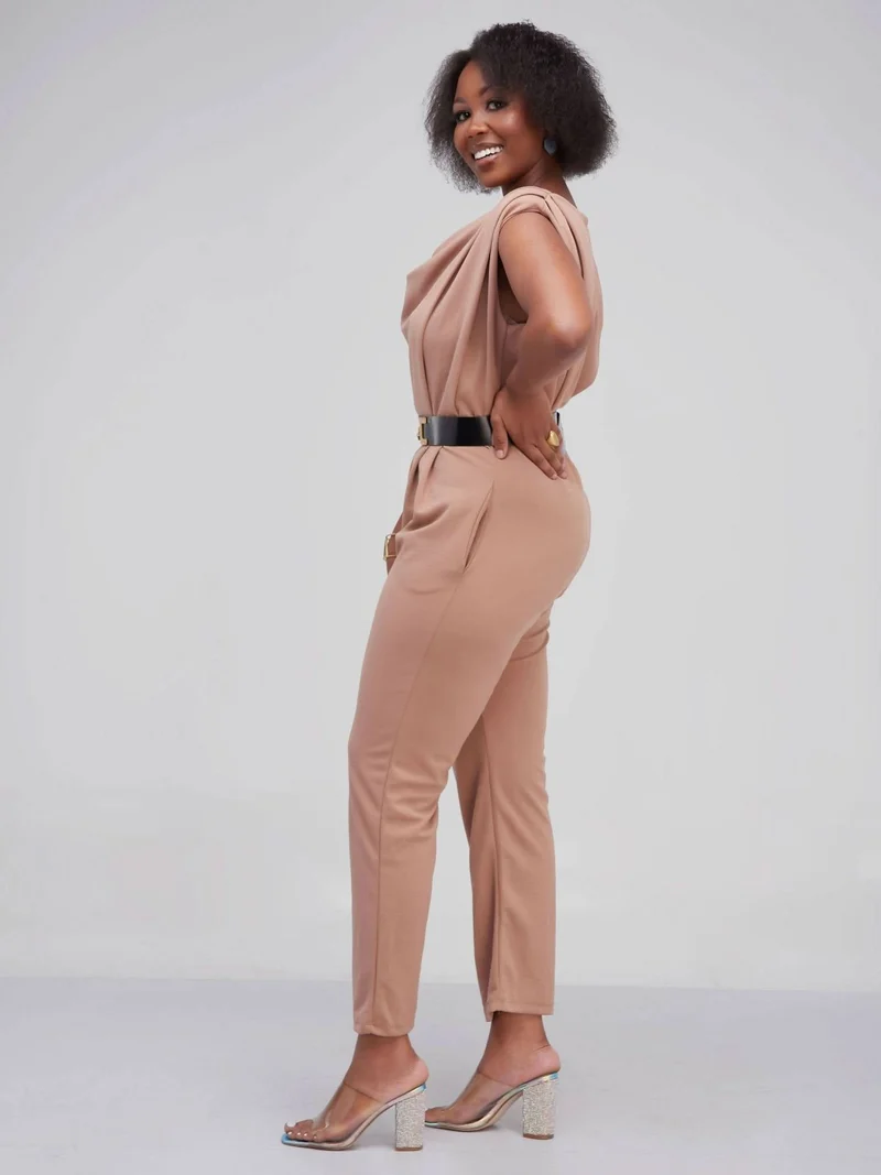 The Fashion Frenzy Inaya Jumpsuit - Khaki