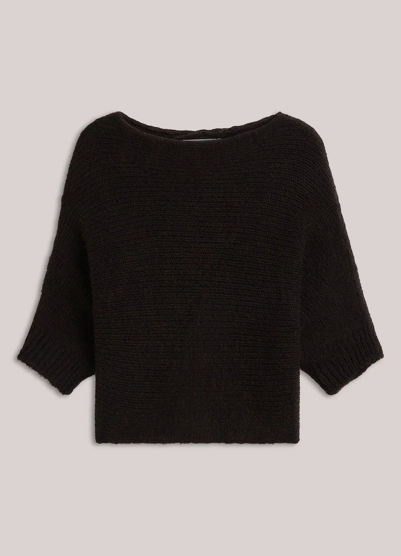 Pull surdimensionné à dos croisé