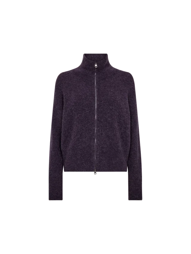 Cardigan texturé à col montant Thora